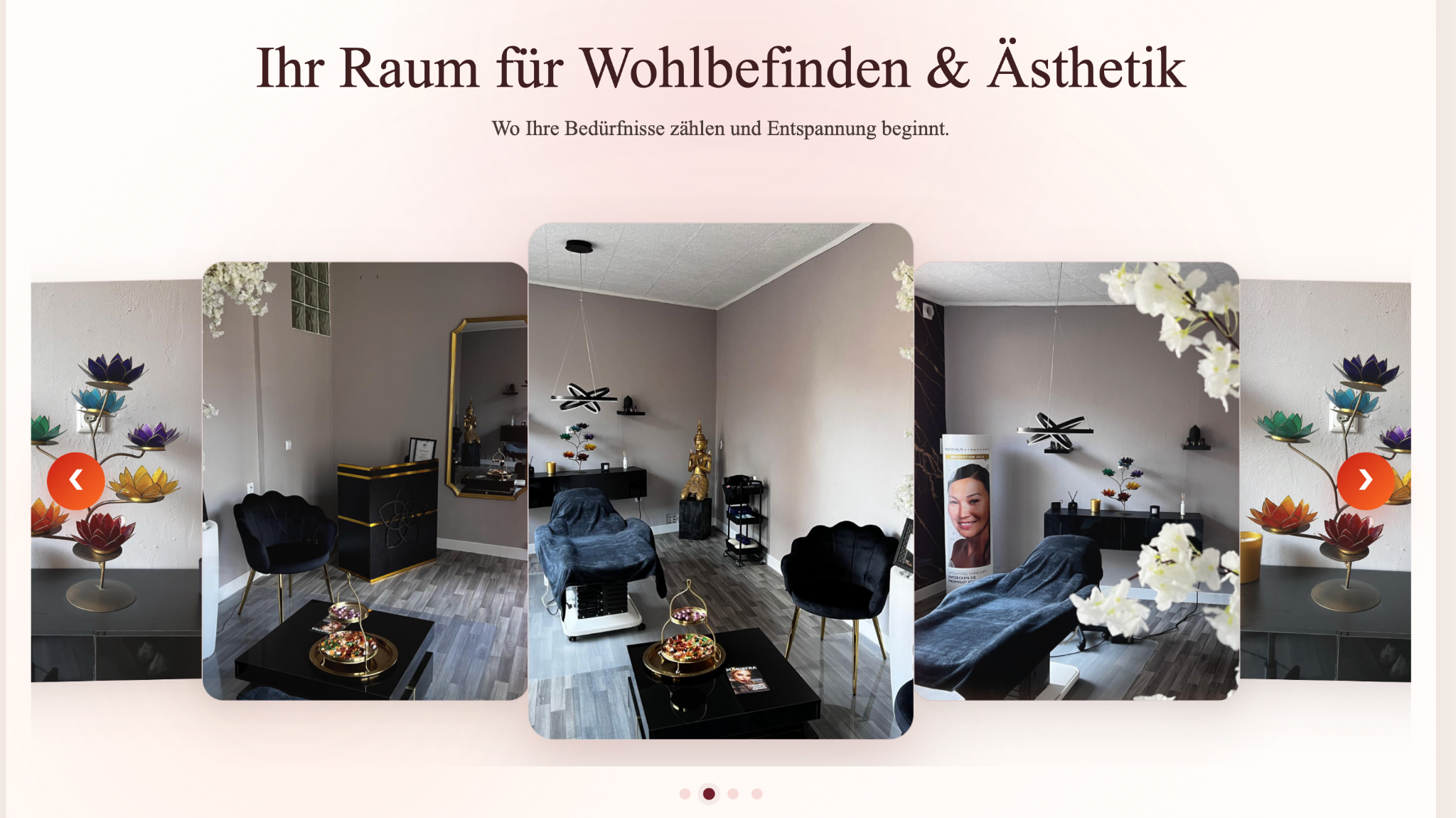 CHM Beauty website screenshot 3